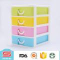 Colorful design multipurpose 4 layer cheap plastic storage drawers with best price